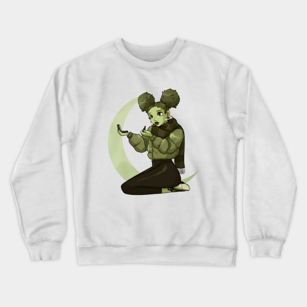 Plant girl Crewneck Sweatshirt by Maki.artist